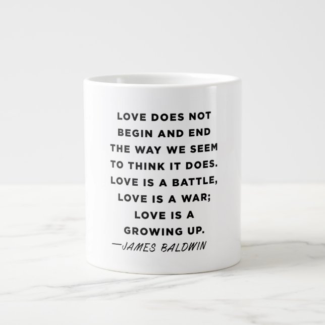 Taza de la cita de James Baldwin (Frente)