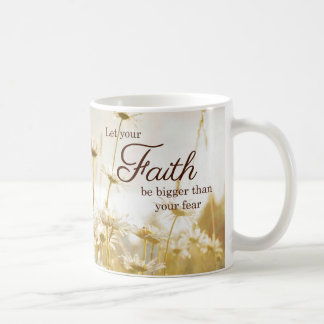Taza de la cita de la fe