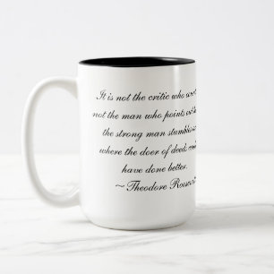 Taza de la cita de Teddy Roosevelt