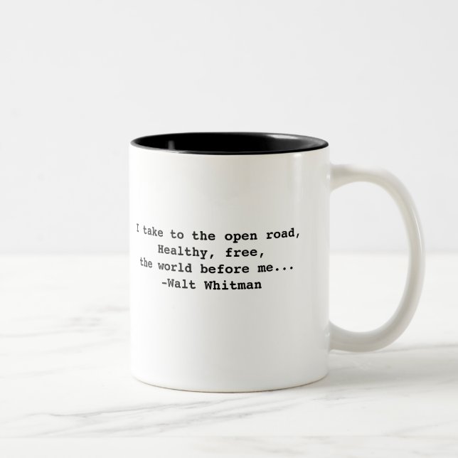 Taza de la cita de Walt Whitman (Derecha)