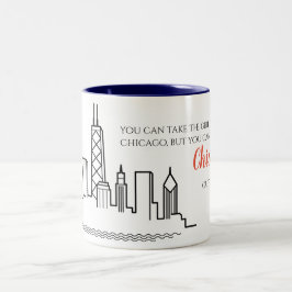 Taza de la cita del horizonte de Chicago