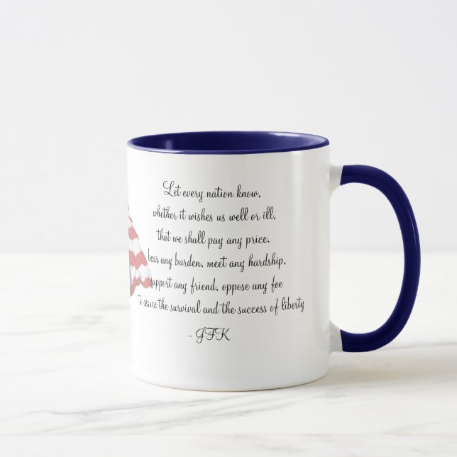 Taza de la cita del KRW JFK (Derecha)
