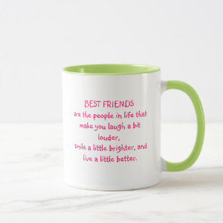Taza de la cita del mejor amigo