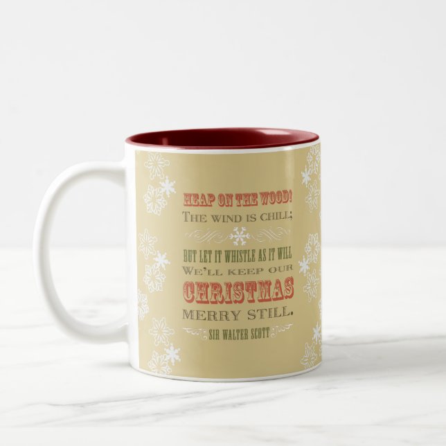 Taza de la cita del navidad (Izquierda)