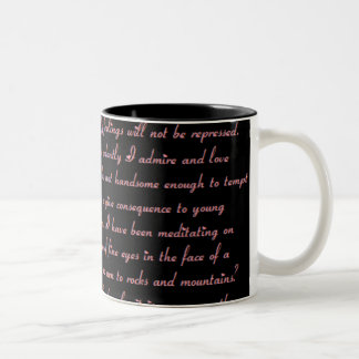 Taza de la cita del orgullo y del perjuicio