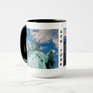 Taza de la ciudad de Nueva York con dos monumentos