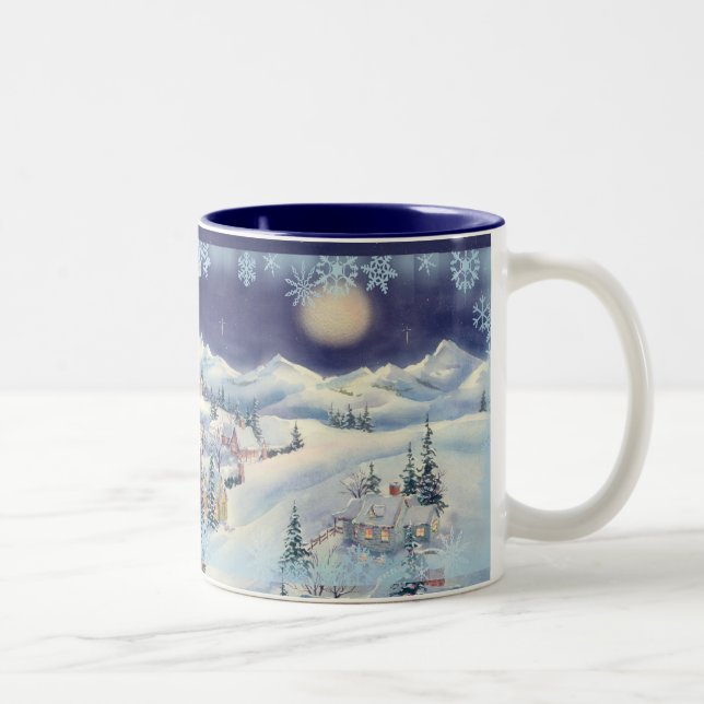 TAZA de la CIUDAD del NAVIDAD de SHARON SHARPE (Derecha)