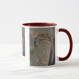 Taza de la cola de un leopardo