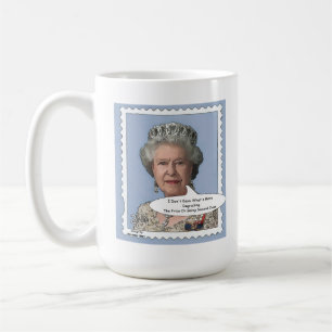 Taza de la comedia de la reina Elizabeth II