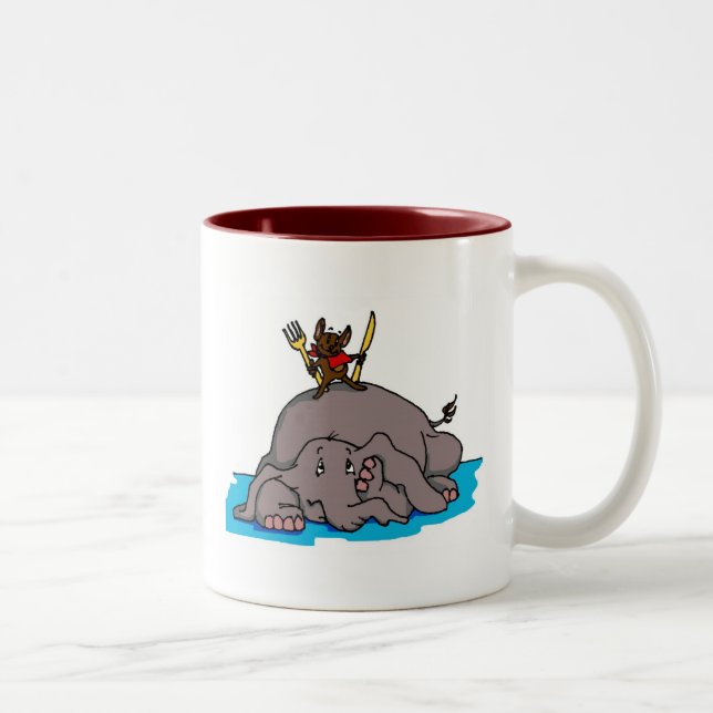 Taza de la comida del elefante (Derecha)