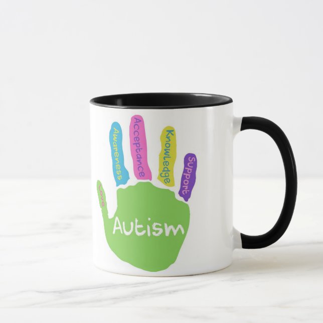 Taza de la conciencia del autismo (Derecha)