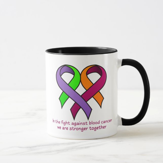 Taza de la conciencia del cáncer de sangre (Derecha)