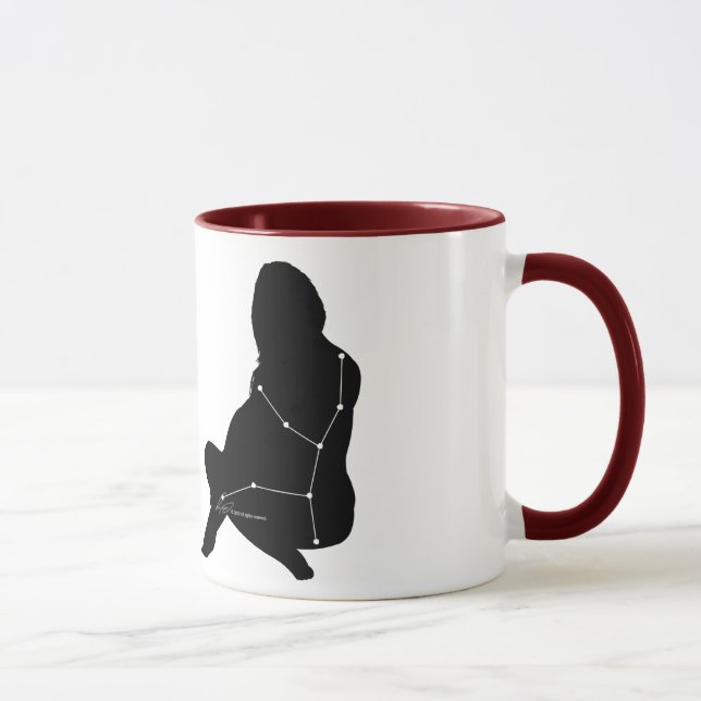 Taza de la constelación/zodiaco del virgo (Derecha)