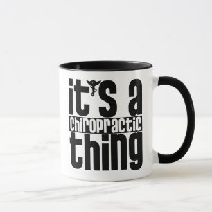 Taza de la cosa de la quiropráctica