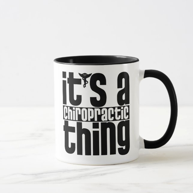 Taza de la cosa de la quiropráctica (Derecha)
