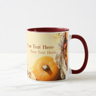 Taza de la cosecha del otoño