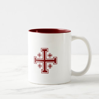 Taza de la cruz de Jerusalén