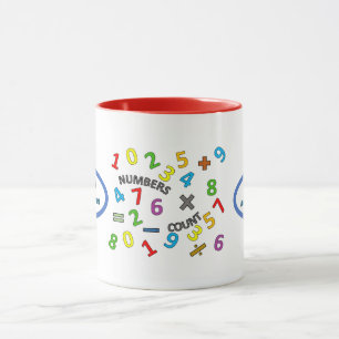 Taza de la cuenta de los números