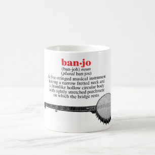 Taza de la definición del banjo