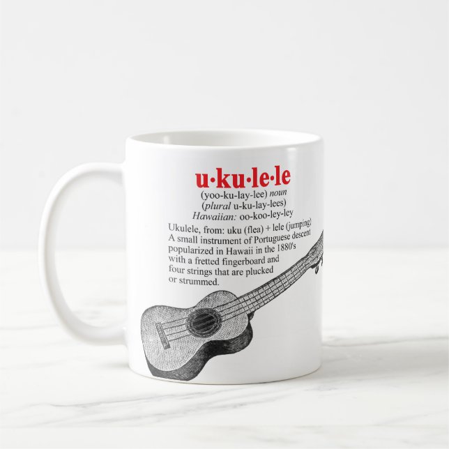 Taza de la definición del Ukulele (Izquierda)