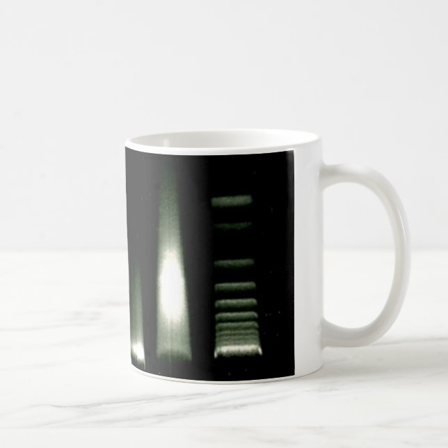 Taza de la electroforesis del gel de la DNA de la (Derecha)