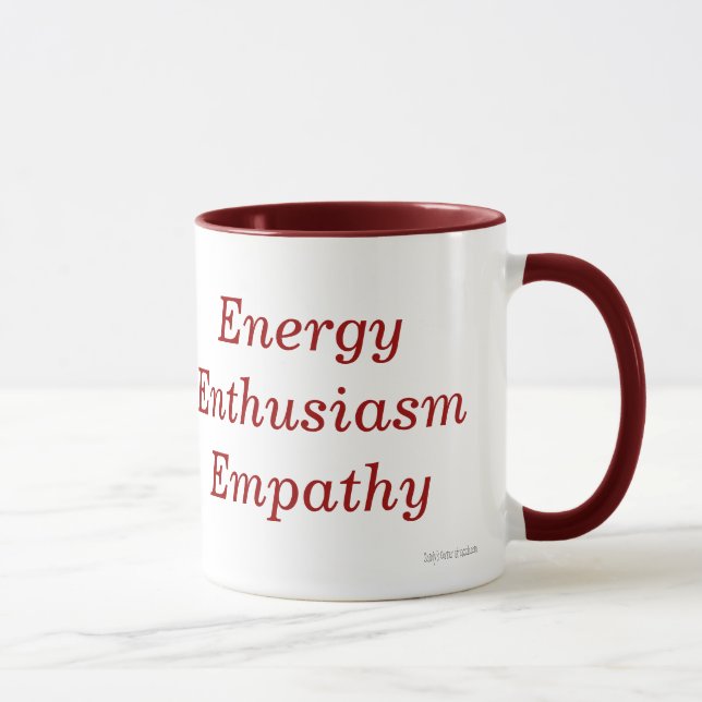 Taza de la empatía del entusiasmo de la energía (Derecha)