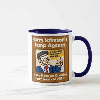 Taza de la empresa de trabajo temporal de Harry