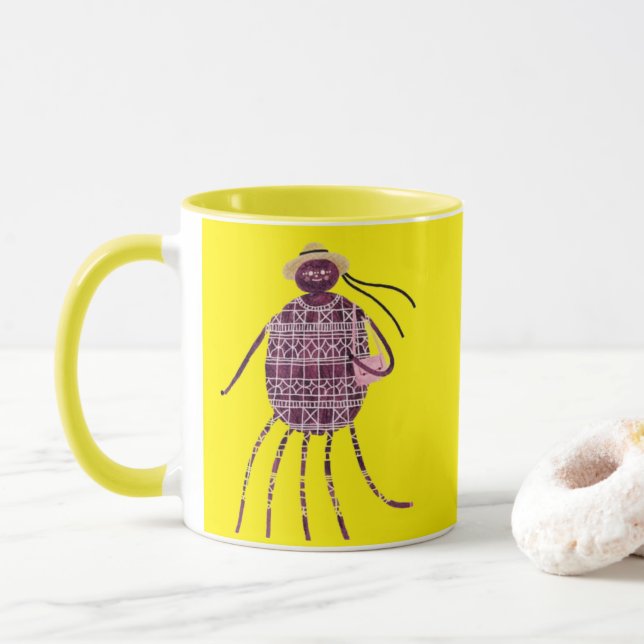 Taza de la encantadora dama araña (Con donut)