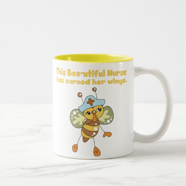 Taza de la enfermera de la Abeja-utiful (Derecha)