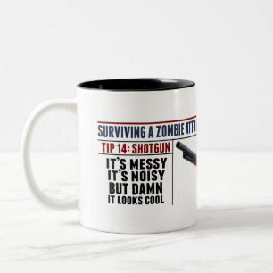 TAZA DE LA ESCOPETA DEL ZOMBI