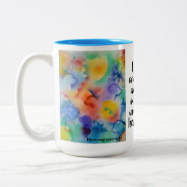 taza de la escritura de 15 onzas