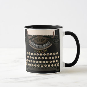 Taza de la escritura del vintage