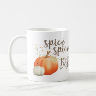 Taza de la especia de la calabaza, bebé de la