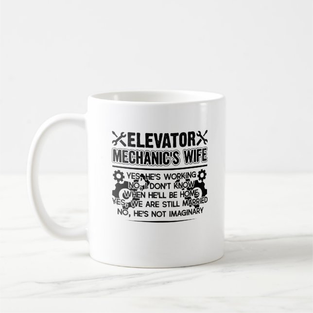 Taza de la esposa del mecánico del elevador (Izquierda)