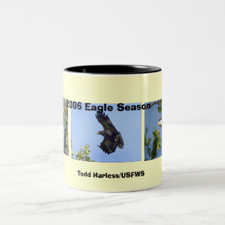 Taza de la estación de Eagle de dos tonos