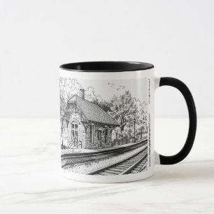 Taza de la estación de tren de las montañas