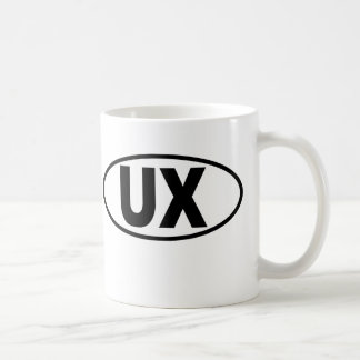 Taza de la experiencia del usuario de UX -