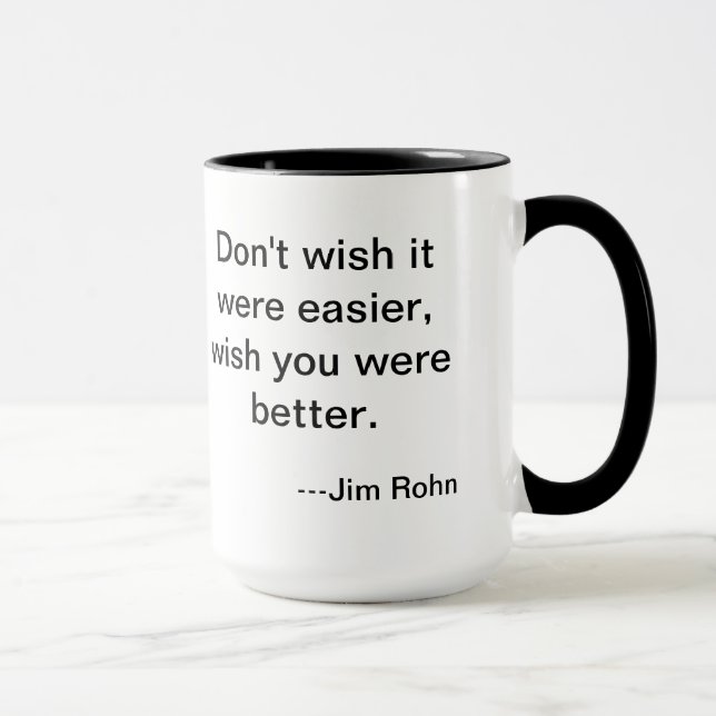 Taza de la facilidad de Jim Rohn (Derecha)