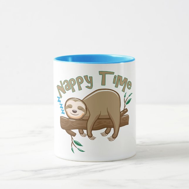 Taza de la familia de perezosos bebé (Centro)