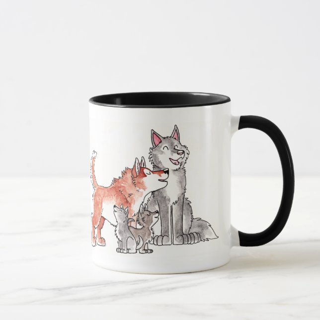 Taza de la familia del lobo (Derecha)