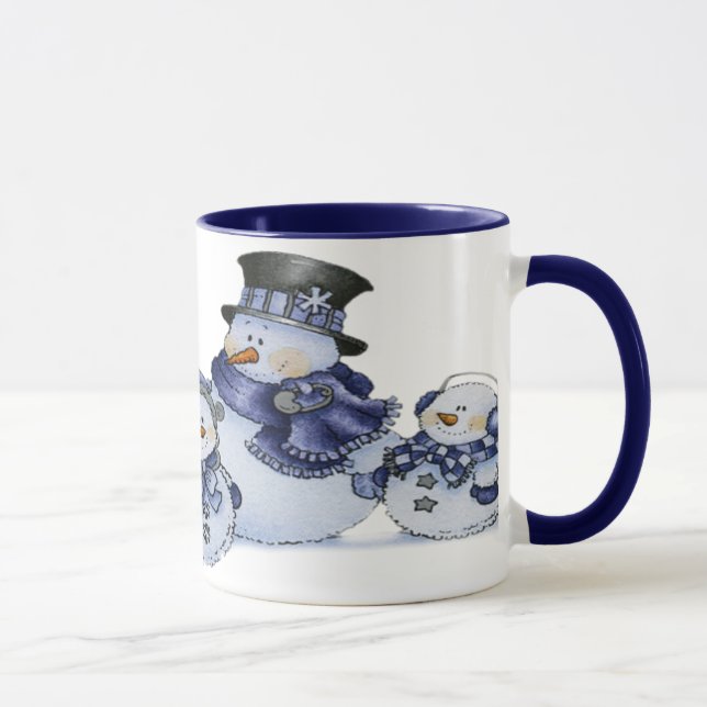 taza de la familia del muñeco de nieve (Derecha)