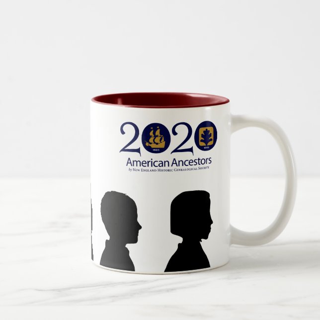 Taza de la familia del peregrino de Mayflower (Derecha)