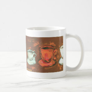 taza de la fila del café