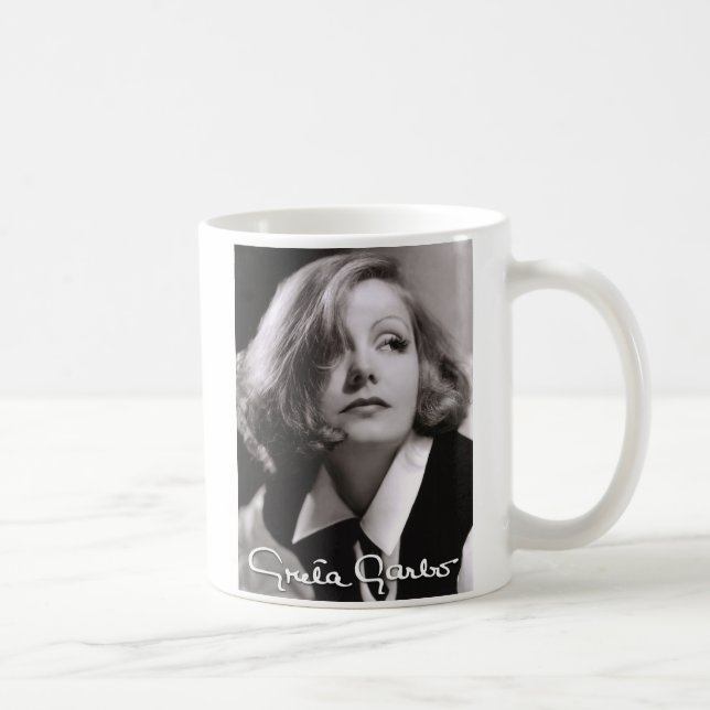 Taza de la firma de Greta Garbo (Derecha)