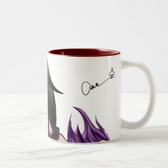 Taza de la firma de la ESPADA (roja) (Derecha)