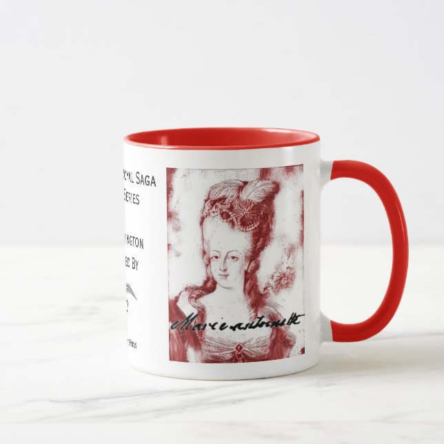 Taza de la firma de Marie Antonieta (Derecha)