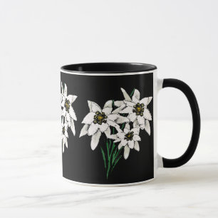 Taza de la flor de Edelweiss