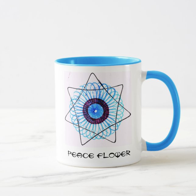 Taza de la flor de la paz (Derecha)