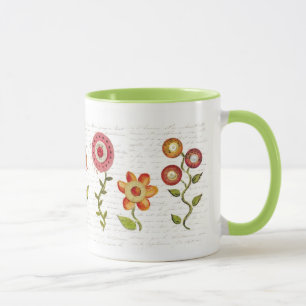 Taza de la flor del penique