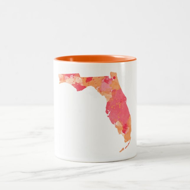 Taza de la Florida de la acuarela (Centro)